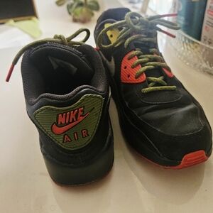 Nike Black and Red Retro Sneakers